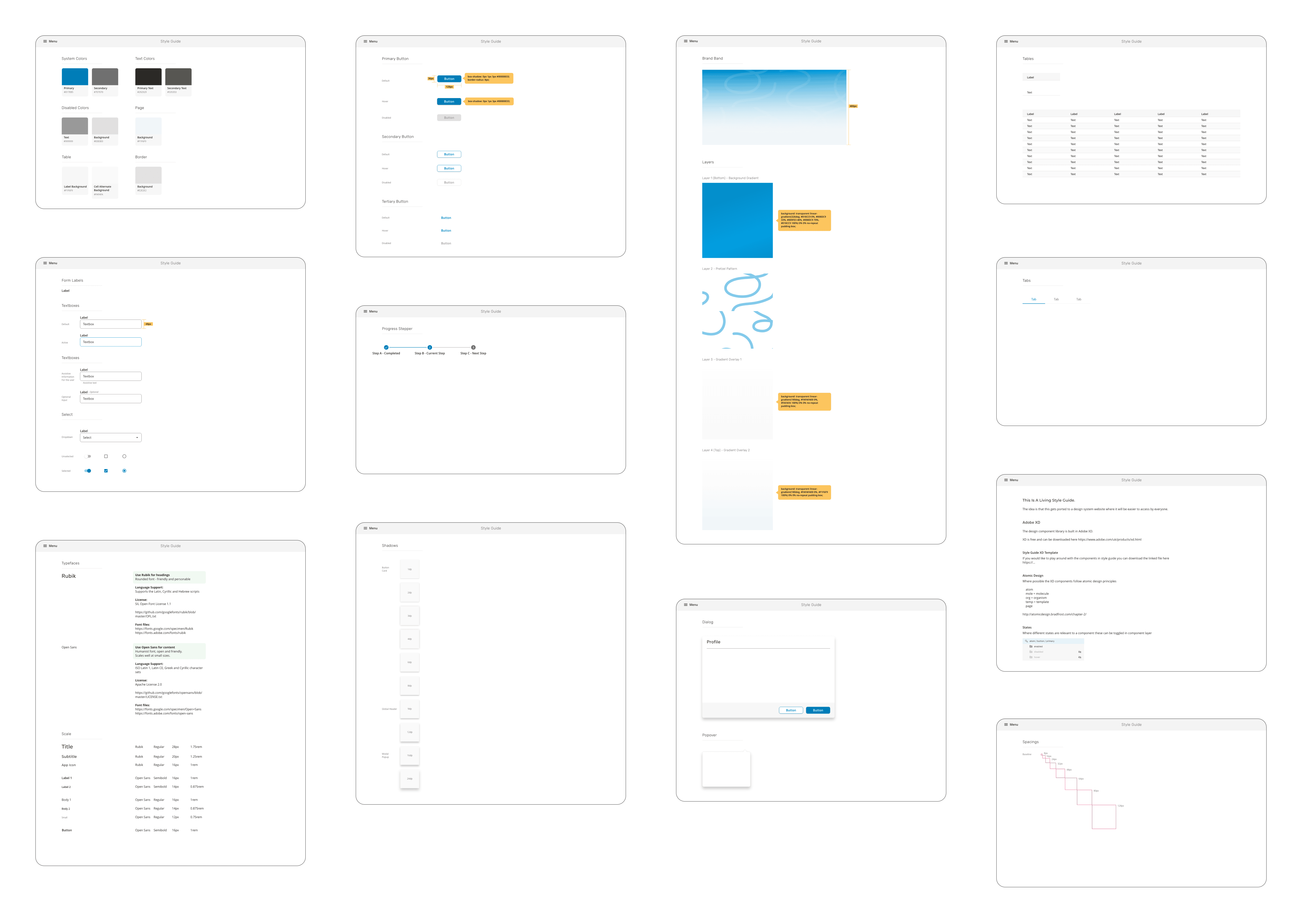 Visual Design - Style guide